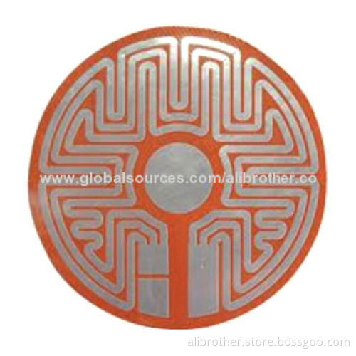 Flexible Silicone Rubber Electrical Heater, Etched Foil